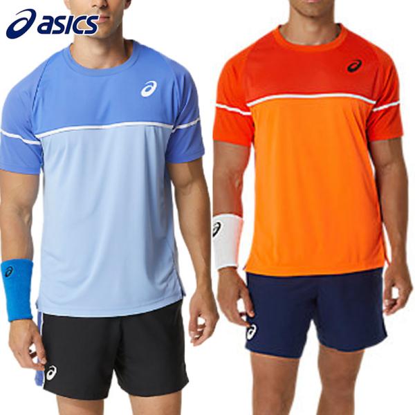 アシックス メンズ クール半袖シャツ テニス ウェア 競技 Tシャツ 軽量 ドライ 2041A292