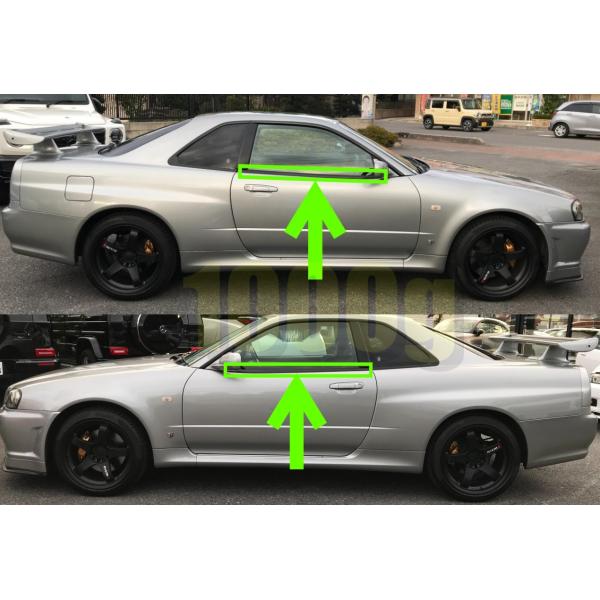 【日産純正新品】NISSAN 未使用品 ★超希少品★ スカイライン R34 水切りモール 右 2ドア...