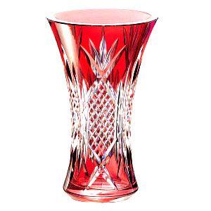 カガミクリスタル 花器 花瓶 赤 カガミクリスタル F304 1752 Cau お値打ち本舗 通販 Yahoo ショッピング