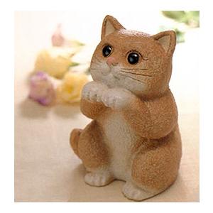 信楽焼 かわいい猫の置物 甘えん坊ネコ｜shop-adex