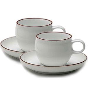 白山陶器 G型モーニングカップ＆ソーサー ペアセット 白山陶器
