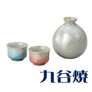 九谷焼 晩酌揃え 銀彩 酒器セット（ぐい呑み・徳利） 酒器 九谷焼｜shop-adex