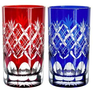 江戸切子 田島硝子 ひとくちビールグラス 星切子 ペアセット : お