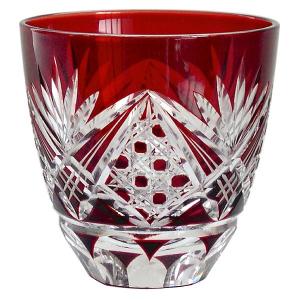 江戸切子 カガミクリスタル ペア懐石杯 魚子流し 紋 江戸切子 : お