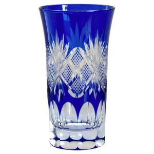 カガミクリスタル/江戸切子 ペアミニグラス/SAランク/69【中古