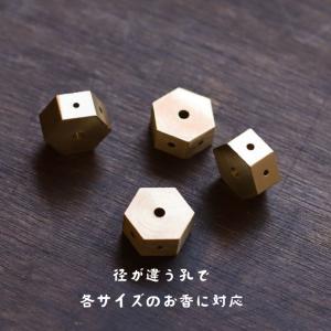 インセンスホルダーかわいい六角形 お香立て 真...の詳細画像1