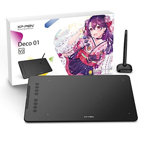 XPPen ペンタブレット Decoシリーズ 板タブ スマホ対応 絵描き ペイントソフト付き イラス...