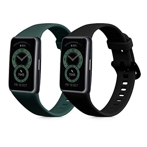 [kwmobile] 2x ベルト 対応: Huawei Band 6 バンド - シリコンバンド ...