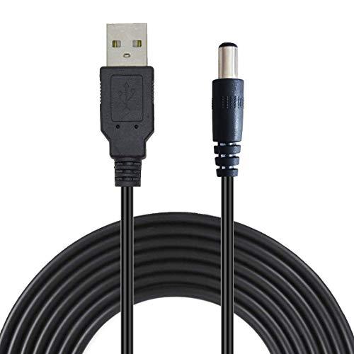 Liwinting 2m USB to DC電源ケーブル、5V USB DCケーブル、5.5 mm ...