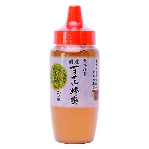 はちみつ 専門店【かの蜂】 国産 百花 蜂蜜 500g 完熟 の 純粋 蜂蜜 （とんがり容器）