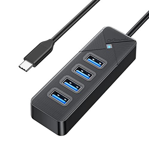 GiGimundo 4in1 USB ハブ USB3.0 4ポート USB HUB バスパワー 5G...