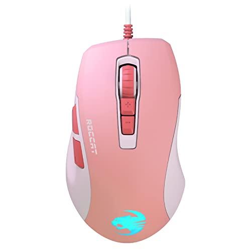 ROCCAT ゲーミングマウス Kone Pure Ultra 有線 PVC コーラルブルーム/ピン...