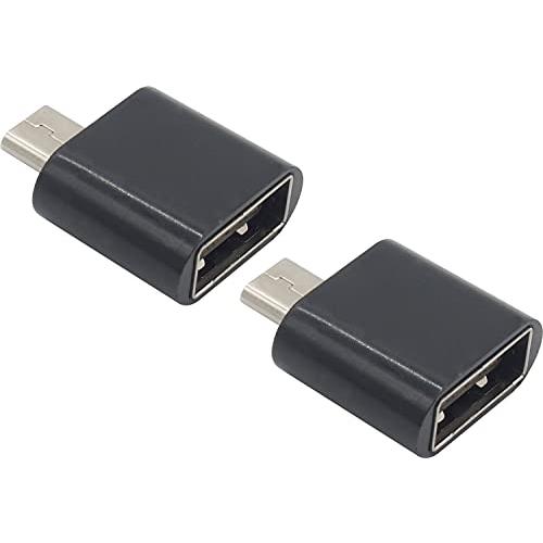 オーディオファン USB変換コネクタ USB2.0 microUSB (オス) USB-A (メス)...