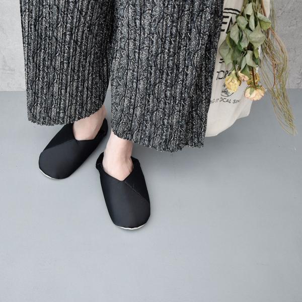 notch（ノッチ） ポータブルスリッパ A599【現代百貨 携帯スリッパ 上品 サテン地 高級感 ...