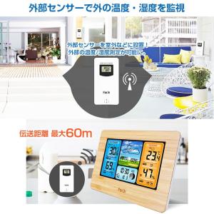 温湿度計 温度計 置き掛け兼用 多機能 時計 ...の詳細画像3