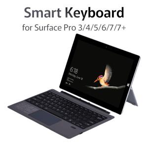 ワイヤレスキーボード Bluetooth US配列 Surface Pro 3/4/5/6/7 対応 タッチパッド サーフェイス プロ 持ち運び 軽量  ブラック｜shop.always
