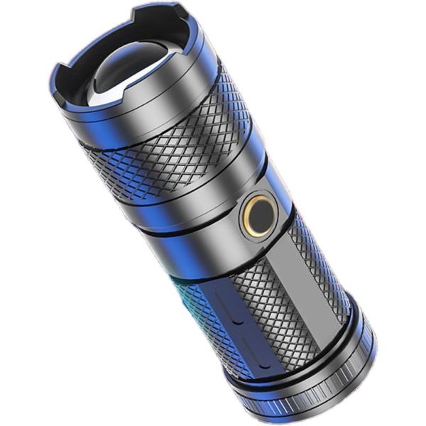 バレル型LED懐中電灯 懐中電灯 ズーム機能 Type-C充電 強力 LEDライト モード切替 防水...