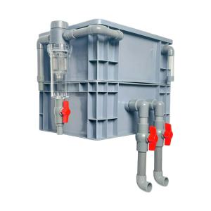 二段 ろ過槽 濾過装置 フィルター外部式 池 大型水槽に 水槽 フィルターボックス 濾過槽 本体のみ ろ材別売り