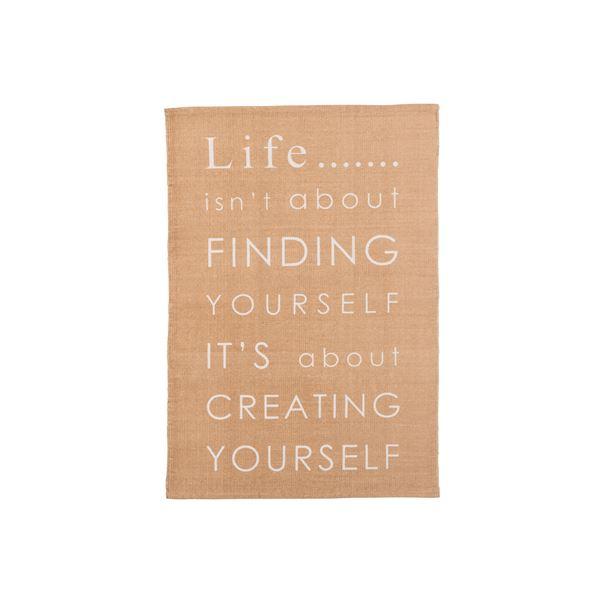 ラグマット 絨毯 130×90cm ベージュ 長方形 インド製 コットン 綿 防滑加工 TTR-12...