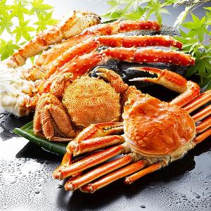 かに三昧満腹福袋Cセット（ボイル）／3種・合計2200g（姿ずわいがに・毛がに・たらばがに脚）〔代引不可〕｜shop-amazing