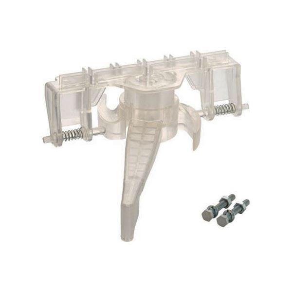 (まとめ) TRUSCO 樹脂台車 アクロ用樹脂ストッパー AC-1JS 1台 (×3セット)