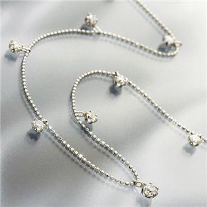 プラチナPt 1.2ctダイヤモンドステーションネックレス