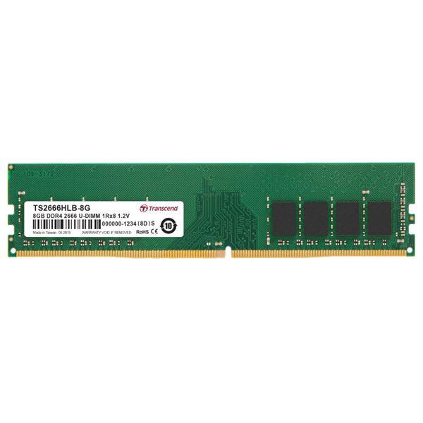 トランセンドジャパン 8GB DDR4-2666 U-DIMM 1Rx8 1.2V TS2666HL...