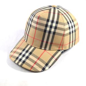 BURBERRY / バーバリー  ベースボールキャップ/ヴィンテージチェック/ベージュ/サイズL/ラバーロゴ/美品 8021444 メンズ 中古｜shop-archery