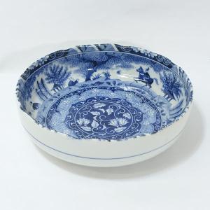 秀峰作 大皿 竹 梅 色絵 有田焼 飾皿 古美術 窯 竹梅花飾皿