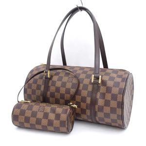 LOUIS VUITTON / ルイヴィトン  パピヨン ハンドバッグ ダミエ ポーチ付き N51303 ブランド 中古｜shop-archery