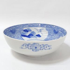 美濃焼 玄昌窯 和食器美濃焼/玄昌窯 染付山水 大鉢 ギフト 中古