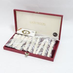 LUCKY WOOD ラッキーウッド カトラリー スプーン 6本セット 銀仕上3.8μ