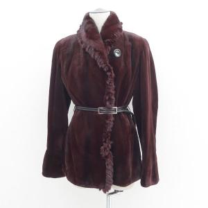 555-3】ロシアンリス 毛皮 リバーシブル コート フリーサイズ【菊地