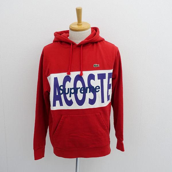 Supreme×LACOSTE Logo Panel Hooded Sweatshirt/パーカー/...