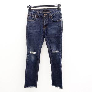 Nudie Jeans / ヌーディージーンズ  デニムパンツ/ダメージ加工/スリム/インディゴ/W29 メンズファッション 中古｜shop-archery