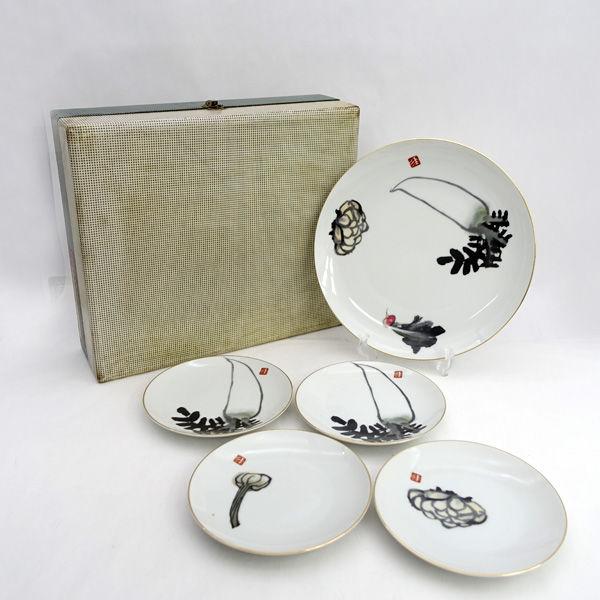 NARUMI / 鳴海製陶 杉本健吉画伯   洋食器鳴海製陶/杉本健吉画伯作 六根清浄 プレートセッ...