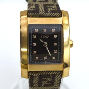 FENDI / フェンディ クラシコ ズッカ 12P レディース 腕時計 クォーツ 157-7000L-200 ブランド 中古