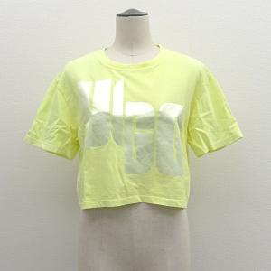 UGG / アグ Tシャツ/ビッグロゴ/イエロー/サイズXS 125161 レディースファッション 中古 ゆうパケット配送