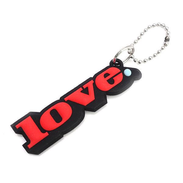 MARC JACOBS / マークジェイコブス  キーホルダー/Love/シリコン/ブラック×レッド...