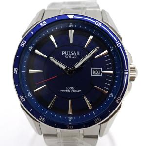 PULSAR メンズウォッチ ソーラー 海外モデル 腕時計 ブランド 中古