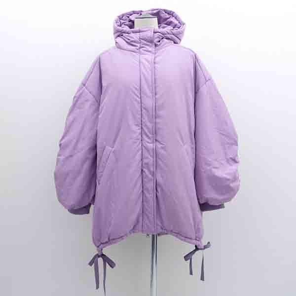 JEANASiS / ジーナシス  中綿ジャケット/フード付き/パープル/サイズF JS071369...