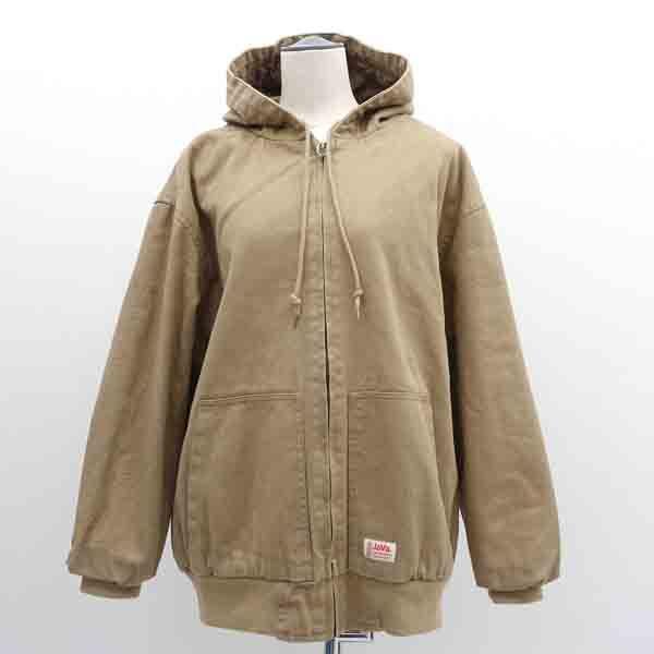 JaVa / ジャバ  キルティングコットンブルゾン/フード付き/ブラウン/サイズL/タグ付き レデ...