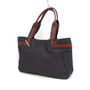 GUCCI / グッチ シェリーライン デニム トートバッグ ハンドバッグ 73983 ブランド 中古