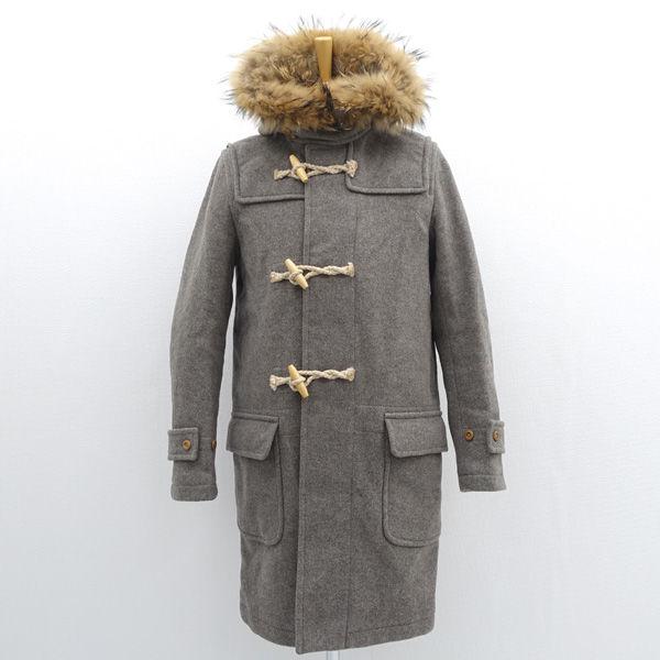 MAKERS&amp;GOA / ゴア  ダッフルコート/ウール/ラクーンファー付き/ベージュ/サイズM 3...