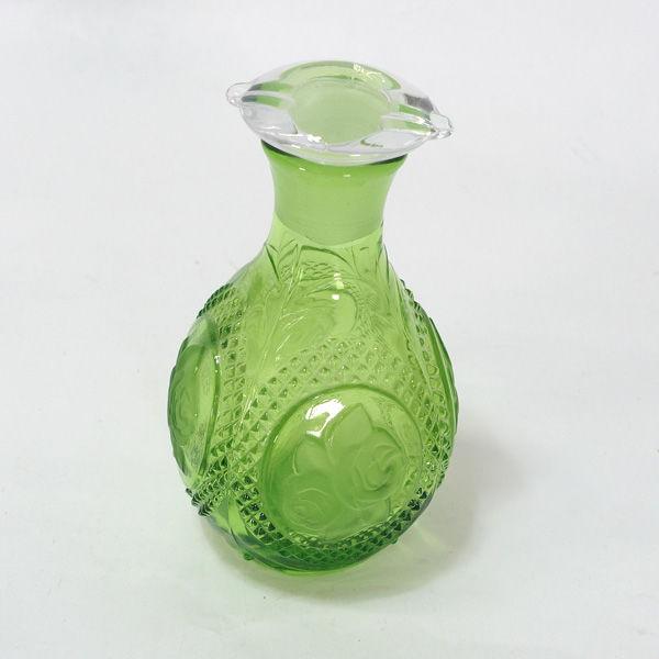 北一硝子   キッチン北一硝子/醤油差し グリーン ギフト 未使用