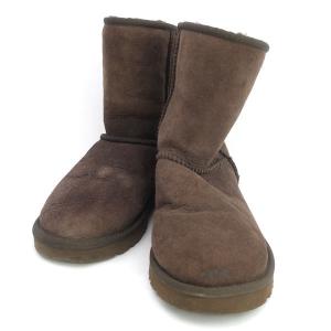 UGG / アグ クラシックショート/ムートンブーツ/ブラウン/サイズ24cm 5825 レディースファッション 中古