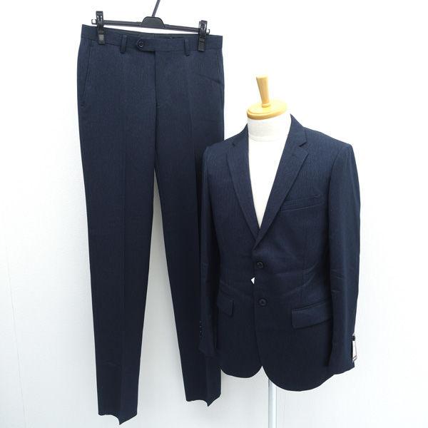 TOPVALE  セットアップ/スーツ/2B/ストレッチ/ネイビー/タグ付き/サイズA6 メンズファ...