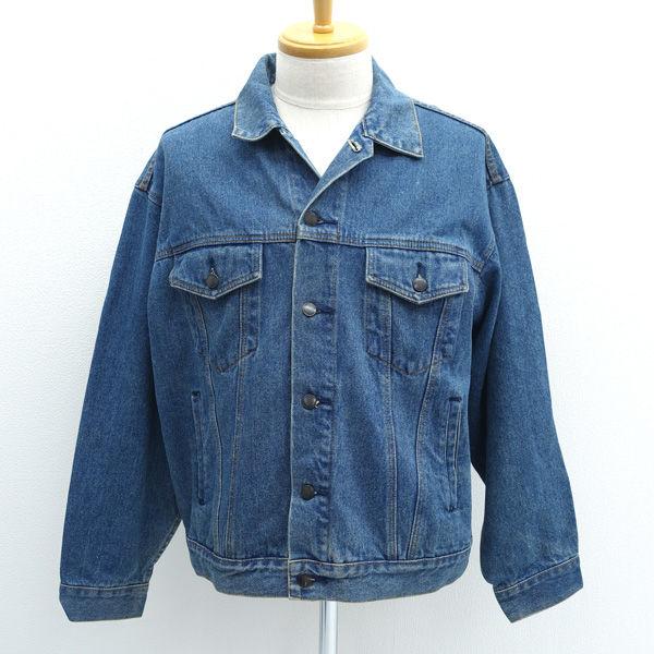 EMEA   デニムジャケット/バック刺繍/インディゴ/サイズL/ヴィンテージ 75729 メンズフ...