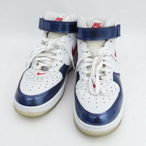 NIKE / ナイキ AIR FORCE 1 MID QS/エアフォース1/ホワイト/26ｃｍ DH5623-101 メンズファッション 中古