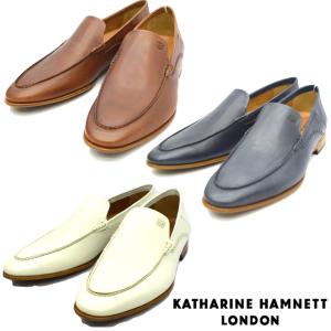 KATHARINE HAMNETT キャサリンハムネット スリッポン ビジネス シューズ 31636 紳士靴 (nesh) (新品)｜shop-archery